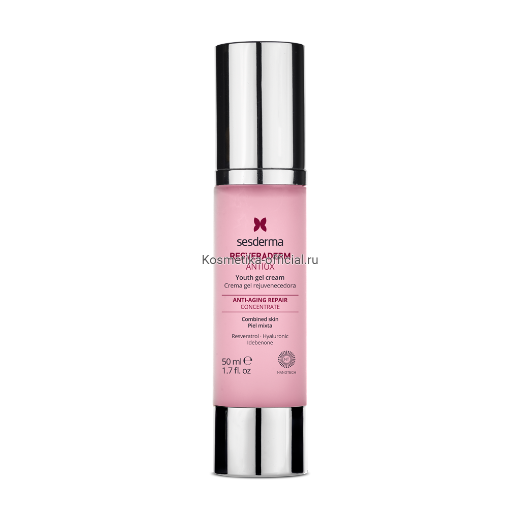 Крем-гель омолаживающий для лица Resveraderm Antiox, 50 мл (Sesderma) Крем-гель омолаживающий для лица Resveraderm Antiox, 50 мл (Sesderma)