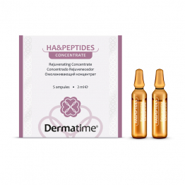 Омолаживающий концентрат в ампулах с гиалуроновой кислотой и пептидами HA & Peptides Rejuvenating Concentrate, 5 амп. x 2 мл (Dermatime) Омолаживающий концентрат в ампулах с гиалуроновой кислотой и пептидами HA & Peptides Rejuvenating Concentrate, 5 амп. x 2 мл (Dermatime)