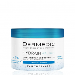 Ультра-увлажняющий крем-баттер для тела Ultra-hydrating body butter Hydrain, 225 мл (Dermedic)